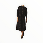 Thierry Colson Carnation Print Yvana Dress – Black