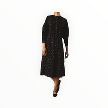 Thierry Colson Carnation Print Yvana Dress – Black