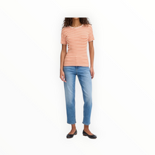ICHI Cella Stripe T-Shirt - Fiesta
