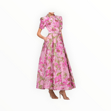 THEIA Abba Jacquard Gown - Opera Mauve/Meadow