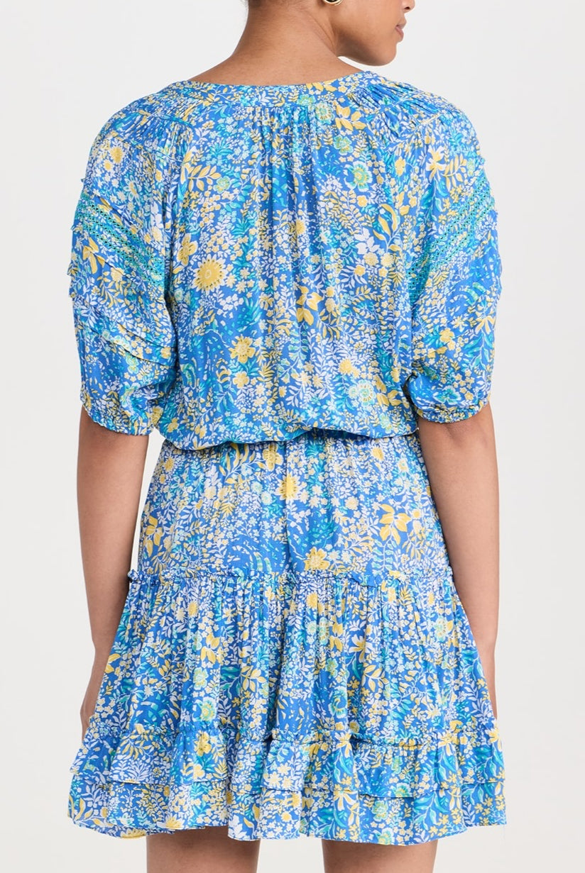 Poupette St. Barth Bona Mini Dress - Blue Corolle