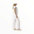 Levi’s Ribcage Straight Ankle Jeans - Cloud Over - White