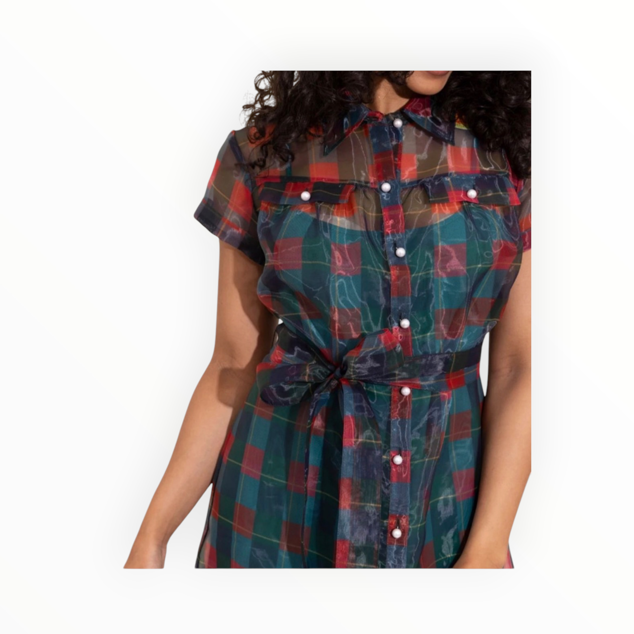 Alden Adair Rachel Dress - Holiday Plaid