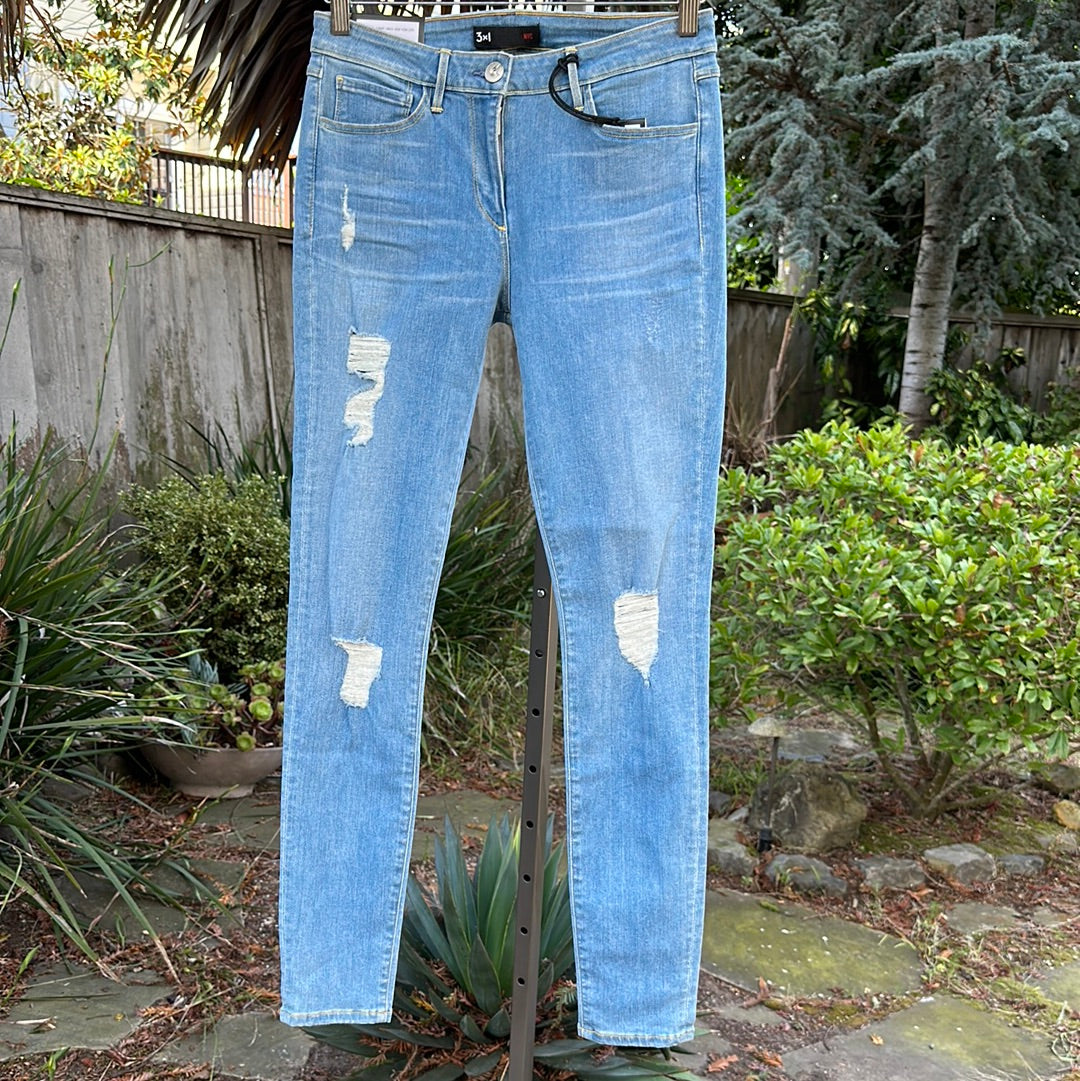 3x1 NYC W2 Midrise Skinny Jean - Paros