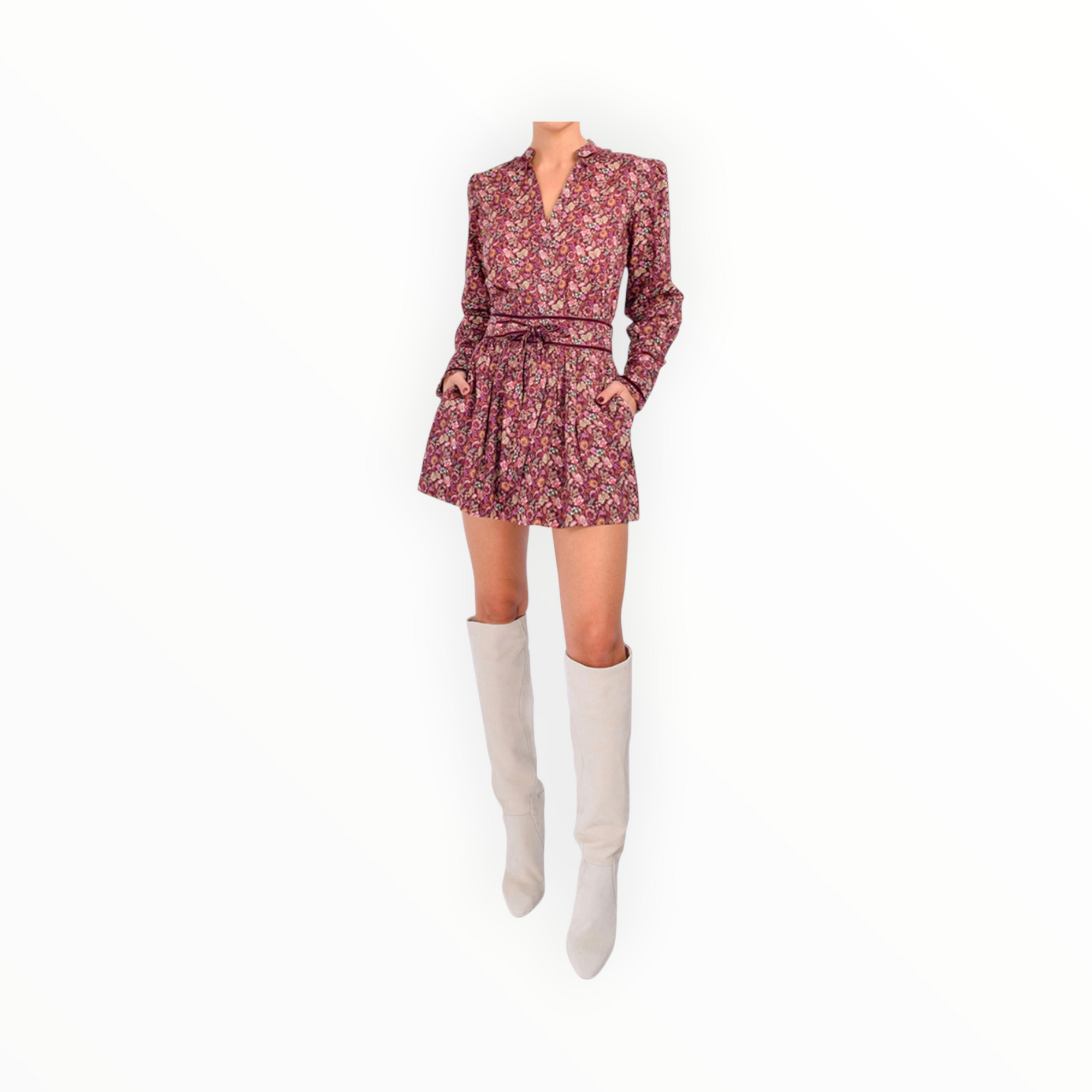 Love The Label Rosie Skirt - Pippa's Symphony Red Liberty Print