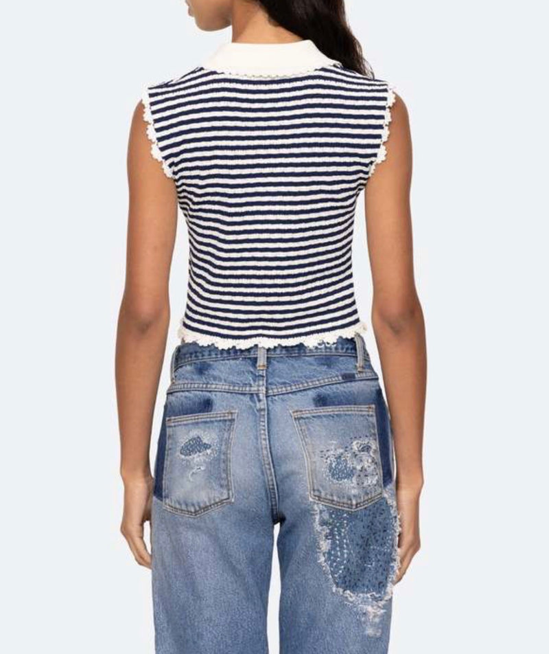 Sea New York Addy Striped Knit Vest - Multi