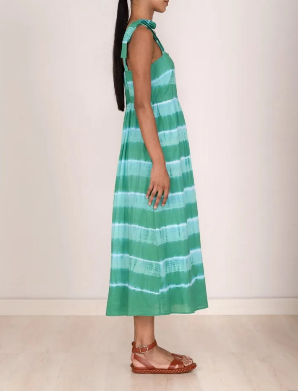 Banjanan Ginerva Dress - Hand Tie Dye Emerald