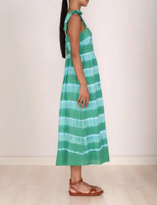 Banjanan Ginerva Dress - Hand Tie Dye Emerald