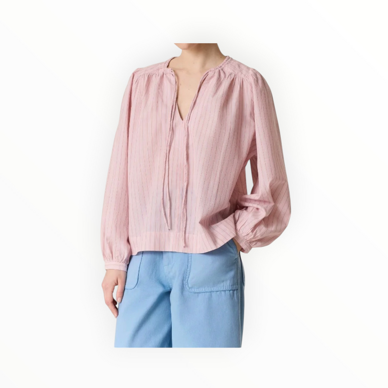 Leone & Harper Cem Stripe Blouse - Pink