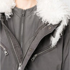 Zadig & Voltaire Kidea Parka Coat - Ardoise Grey