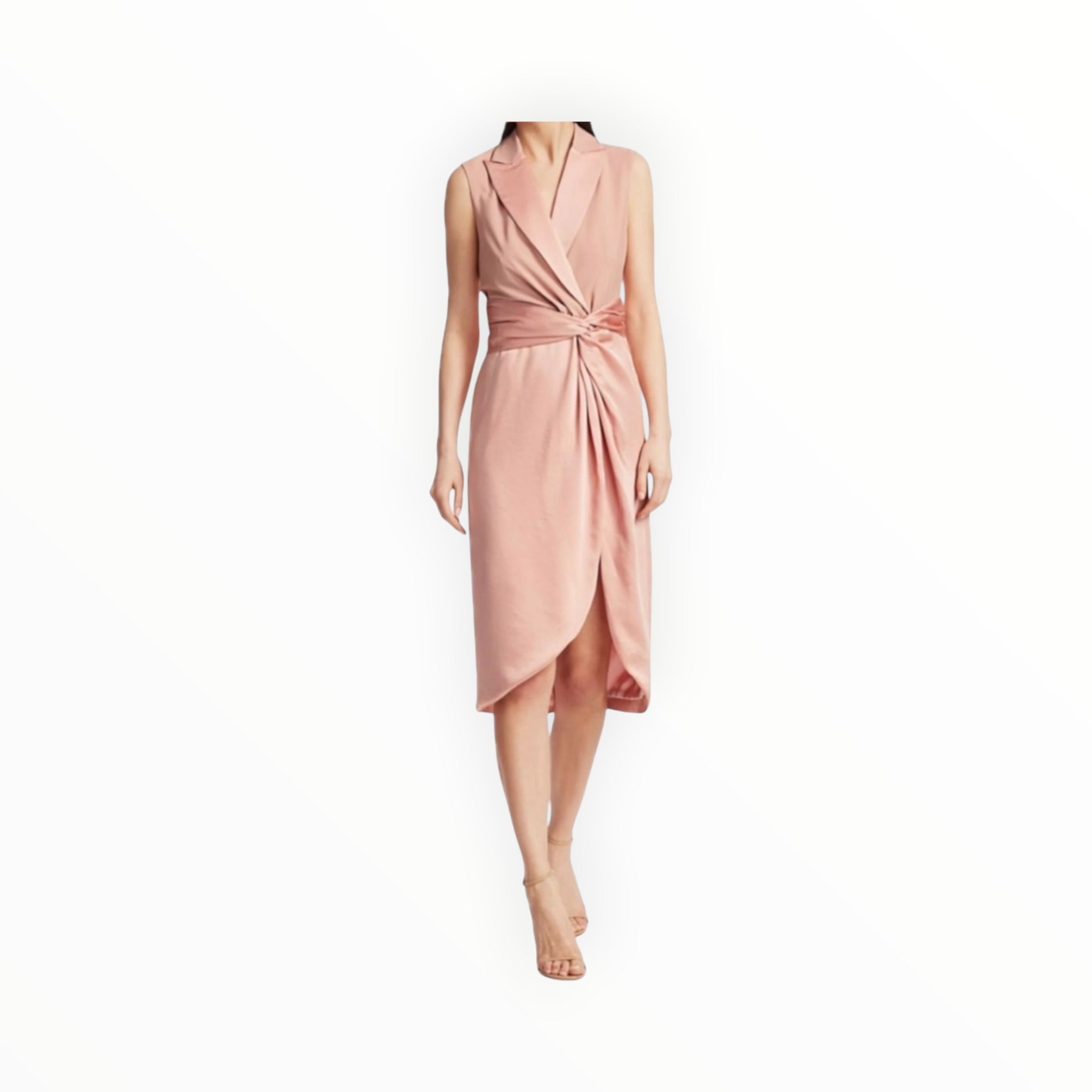 Jonathan Simkhai Luxe Wool Satin Combo Dress