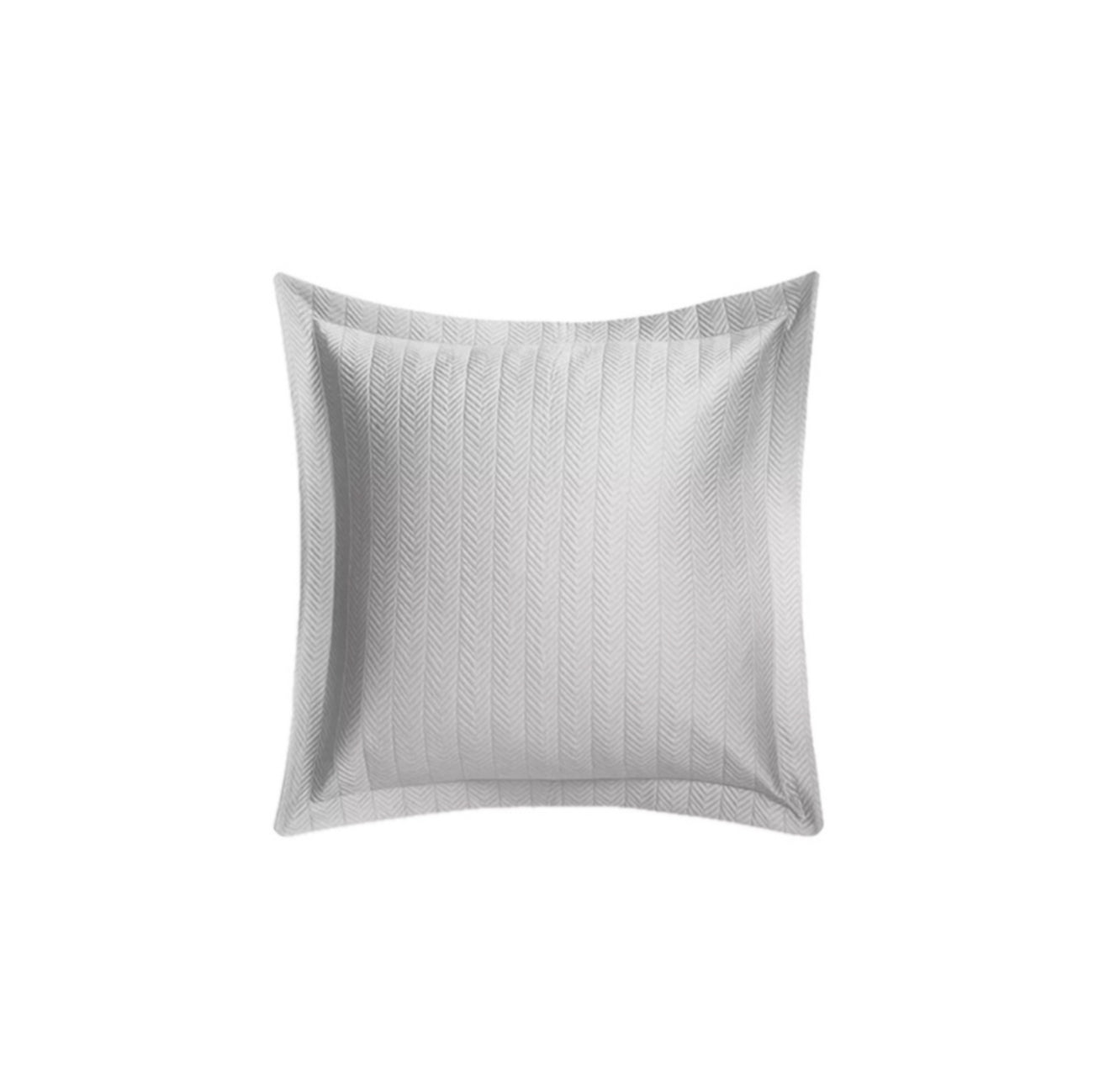 Matouk Netto Quilted Euro Sham - Silver