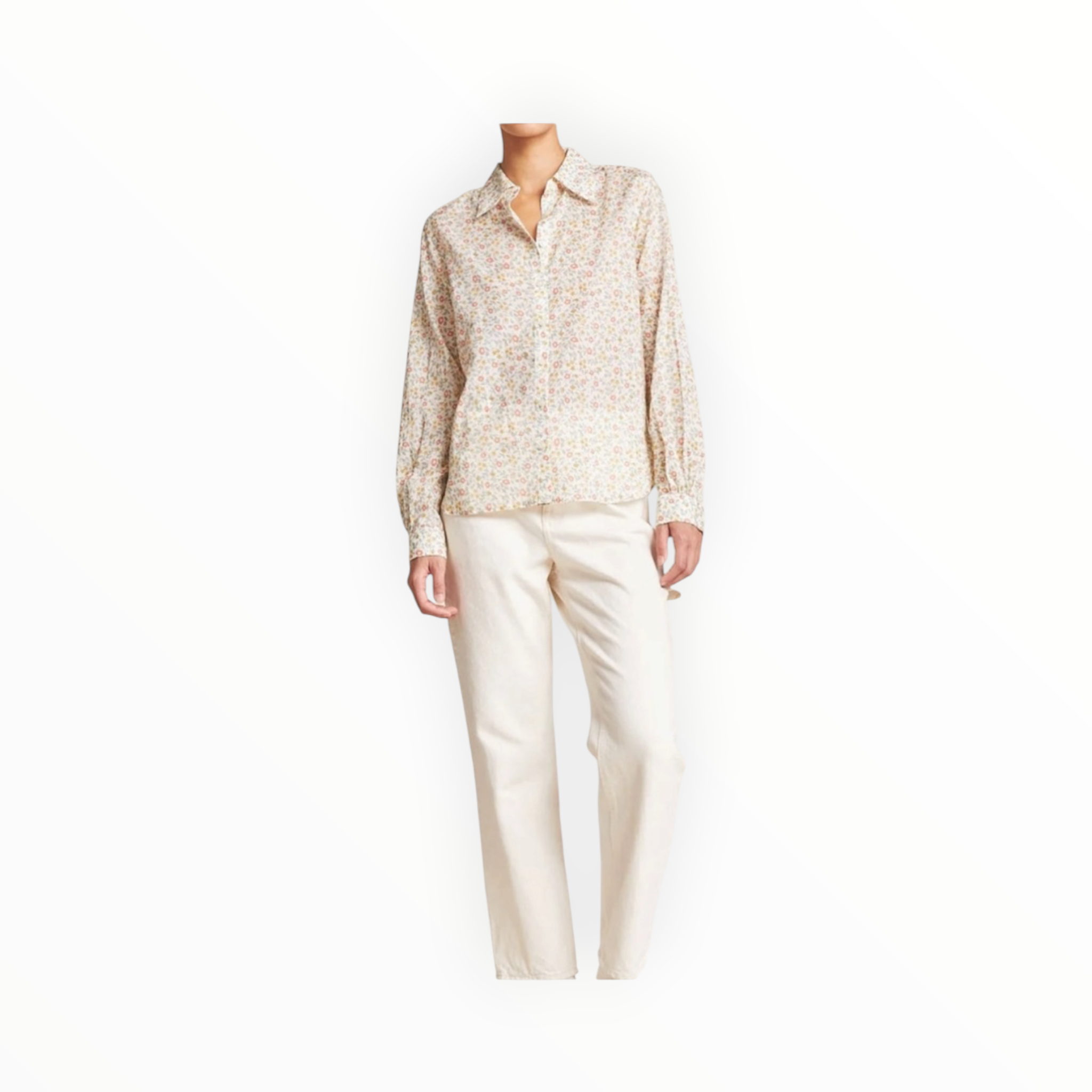 Trovata Jacquelin Shirt - Porcelain Ivy