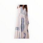 Hale Bob Isabel Embroidered Maxi Dress - Blue