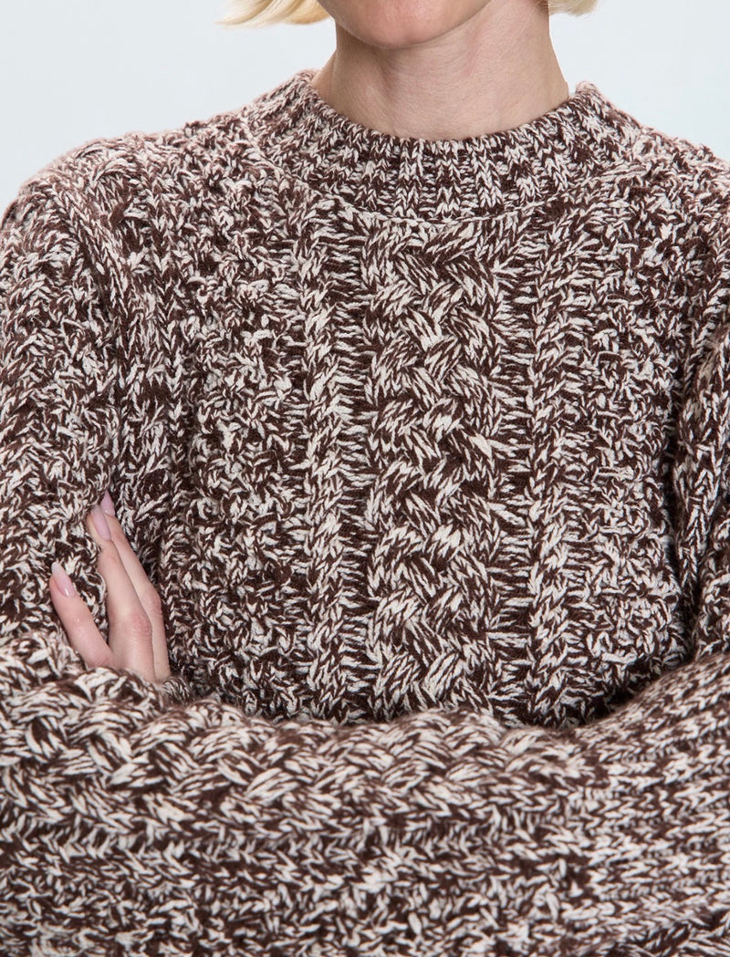 Pistola Quinn Sweater - Chocolate Marl
