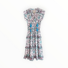 BELL Audrina Dress - Light Turquoise/ Purple