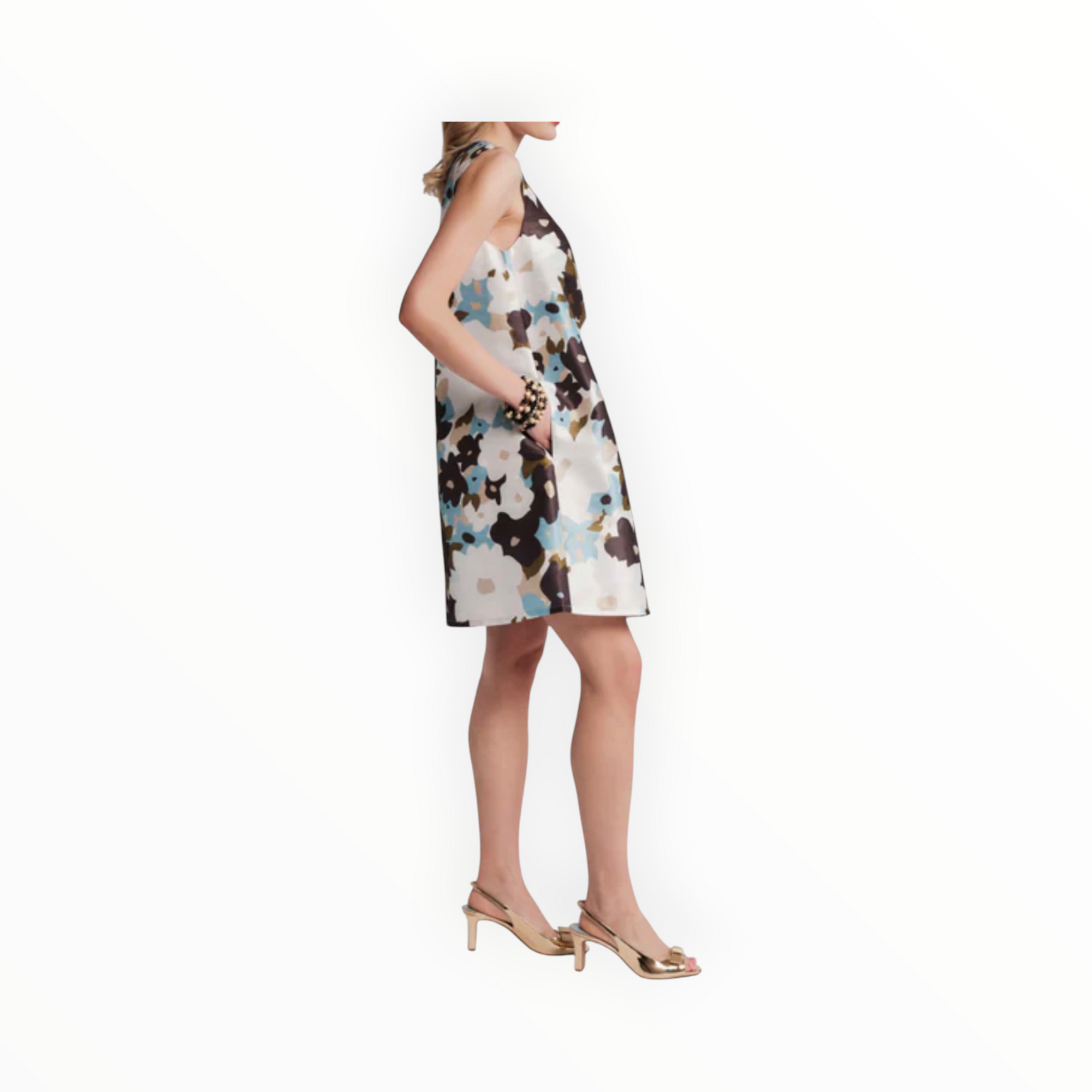 Frances Valentine Jean Keyhole Shift Dress - Morning Dew