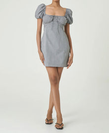 SUMMER AWAY Dominica Dress - Black Check