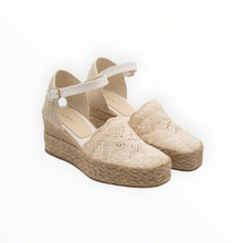 Palomitas By Paloma Barceló Kleo Tejido Crochet Sandal - Ecru