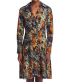 Derek Lam 10 Crosby Laney Dress - Copper Multi