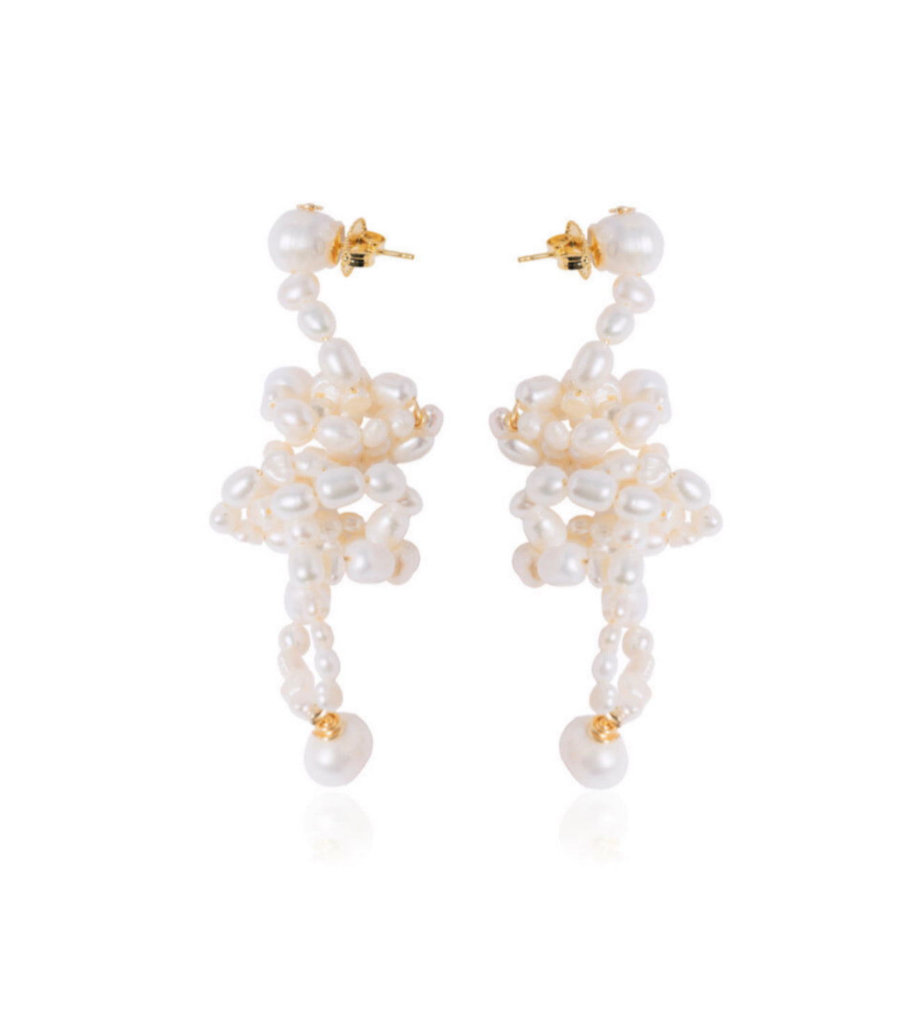 Pearl Octopuss.y White Lotus Pearl Earrings