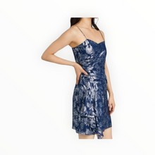 Shoshanna Midnight Camille Dress - Navy/Silver