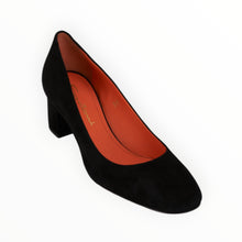 Santoni Fight Suede Pump 50mm - Black