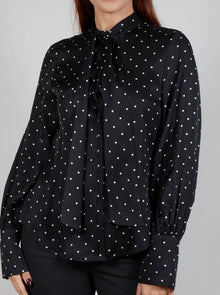 Beatrice .b Mary Blouse - Black Polkadot