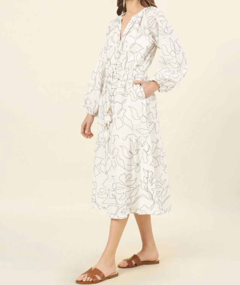 Omika Emerson Midi Dress - Uma Coconut