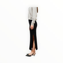 27 Miles Malibu Betsi Ribbed Pencil Skirt - Black