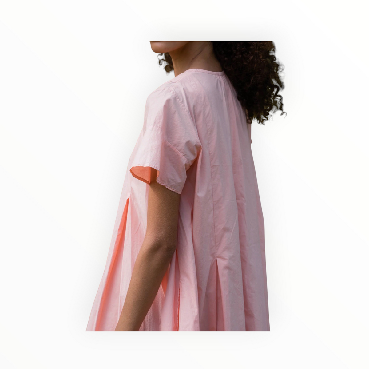 sula Dolls Dress - Orange Tiny Check
