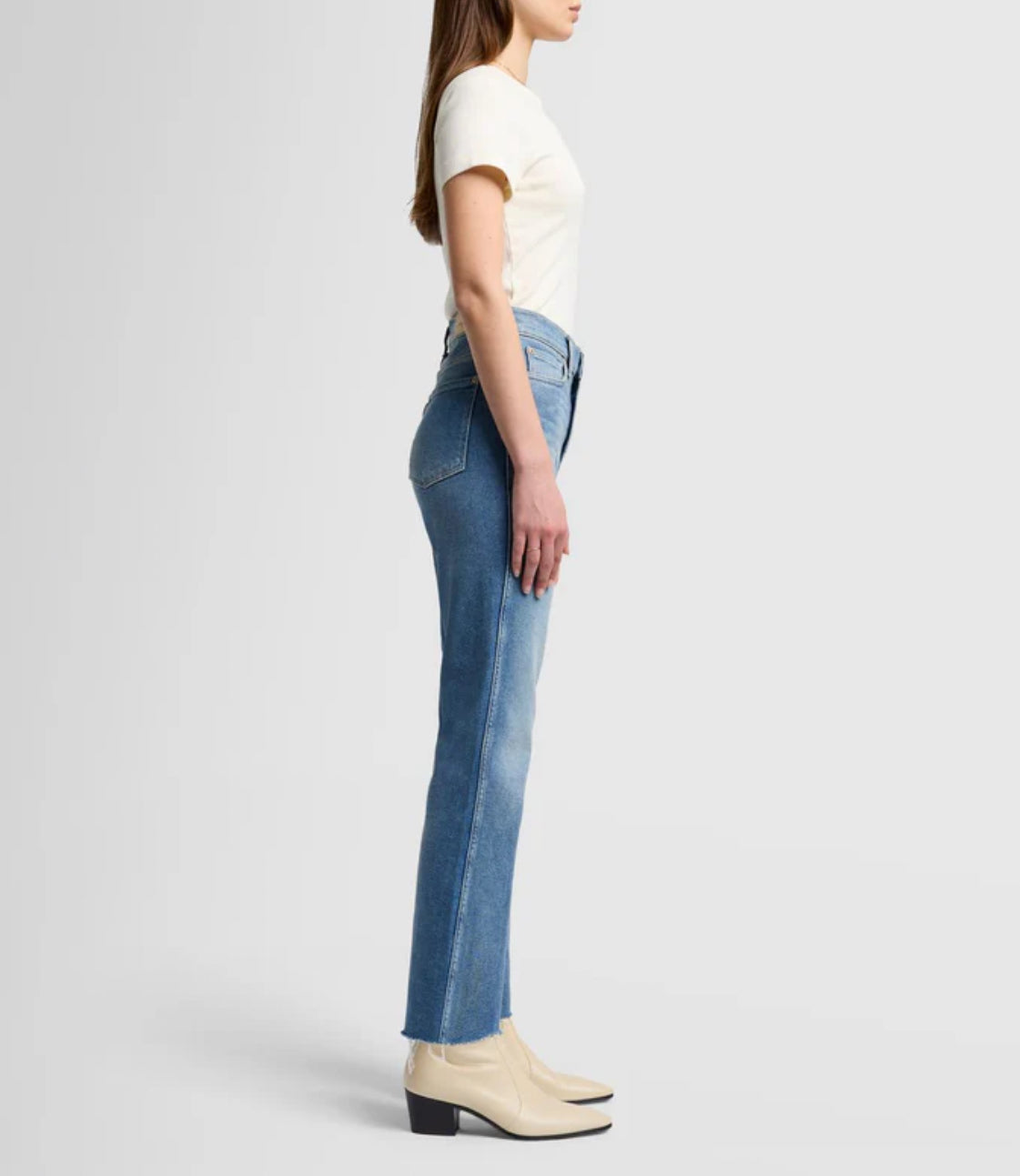 7 For All Mankind Luxe Vintage High Waist Slim Kick - Be My Baby