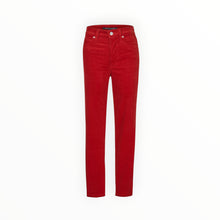 Coût De La Liberté Elle Stretch Cord HR Skinny Button Fly - Red