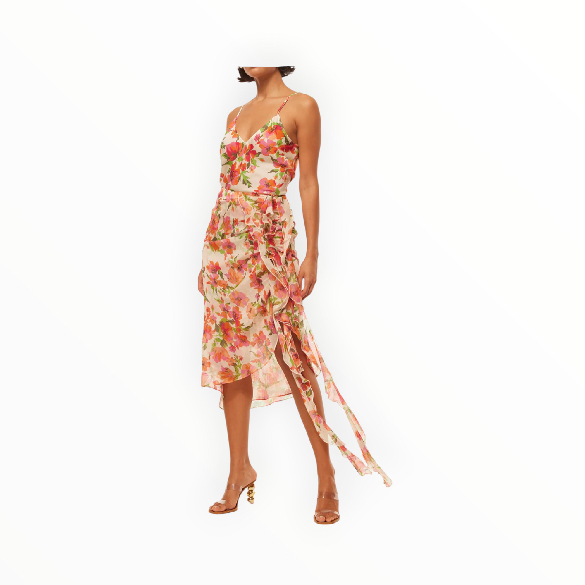 MISA Rena Top - Palmarei Blooms Satin