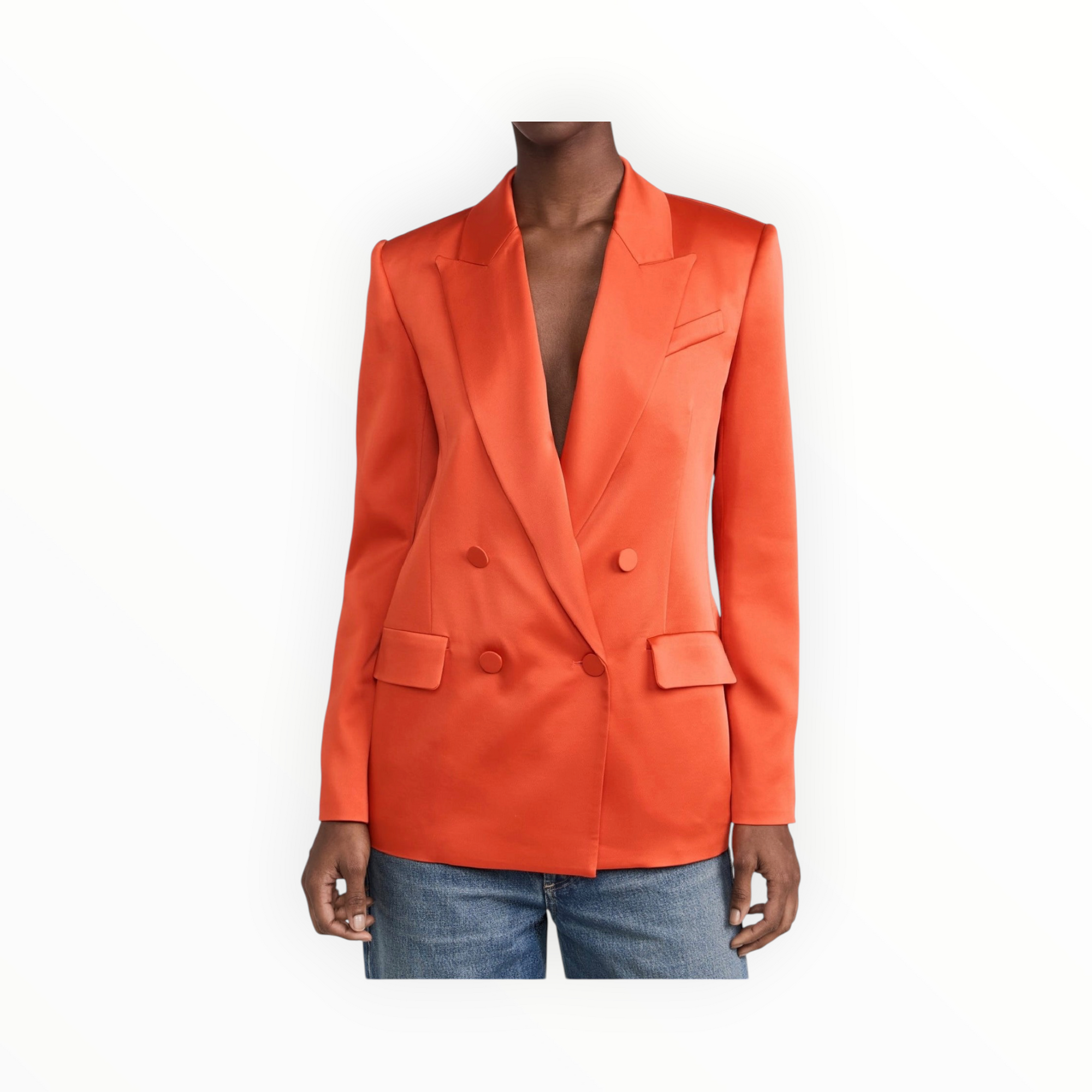 Jonathan Simkhai Flame Norah Blazer - Flame