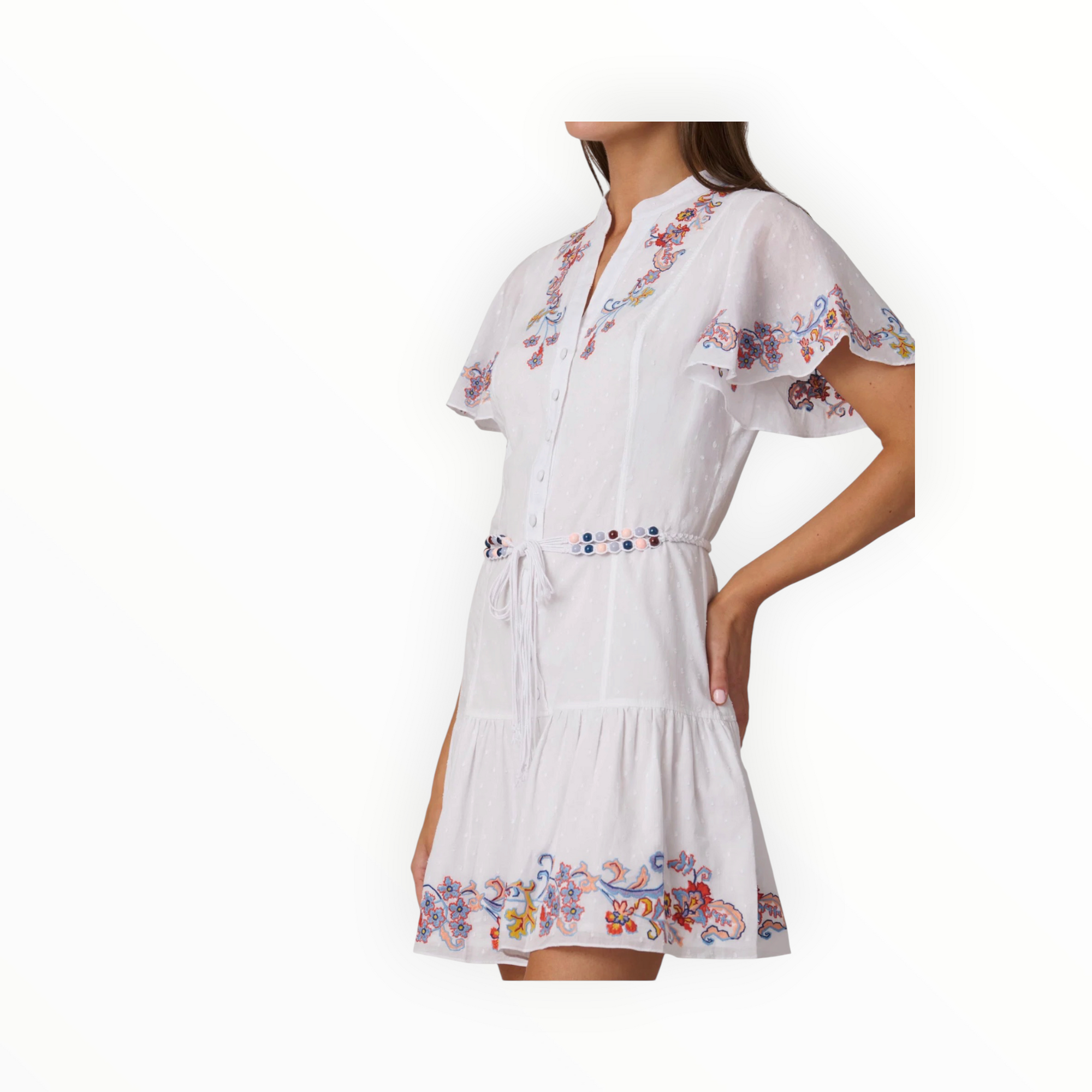 Shoshanna Cowden Dress - Optic Multi