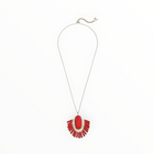 Kendra Scott Betsy Raffia Long Pendant Necklace - Red