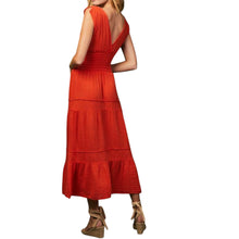 Felicite Smocked Gauze Dress - Cherry