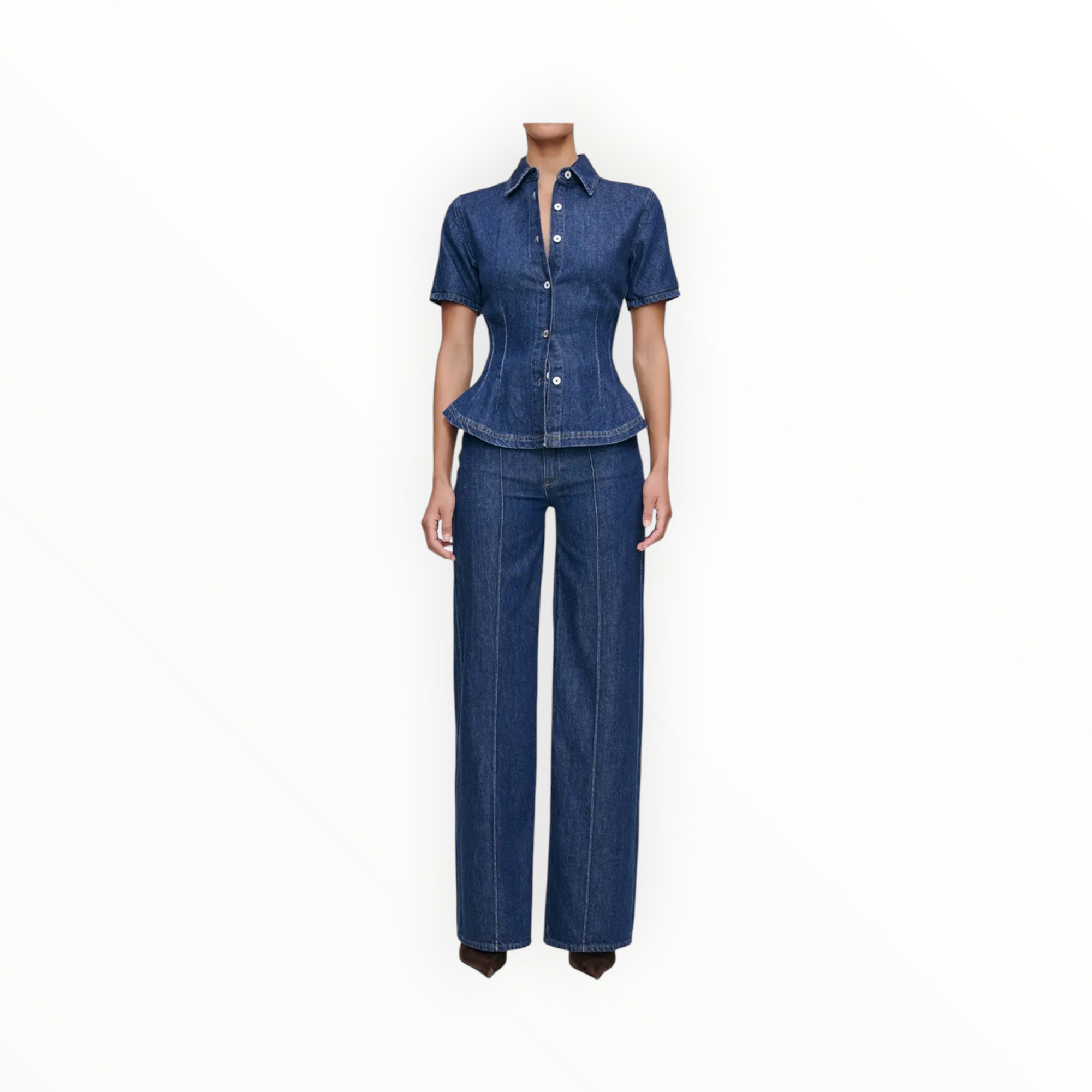 DL1961 Joice Shirt - Inkwell Aura
