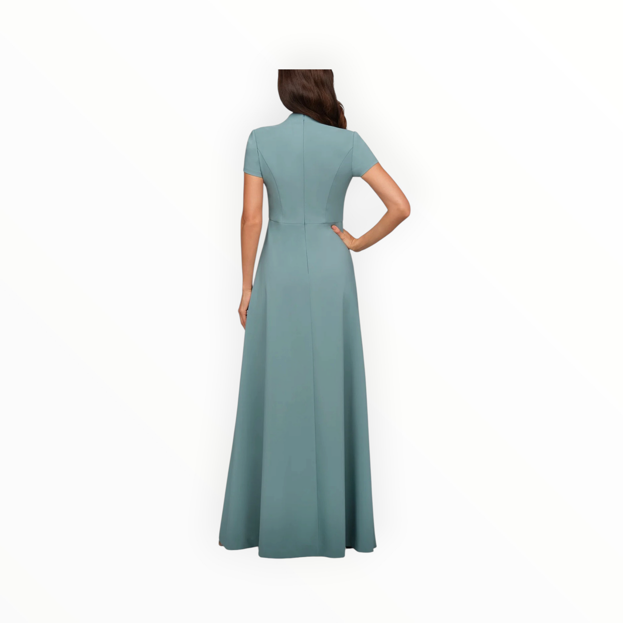 Kay Unger Fatima Gown - Cyan Blue