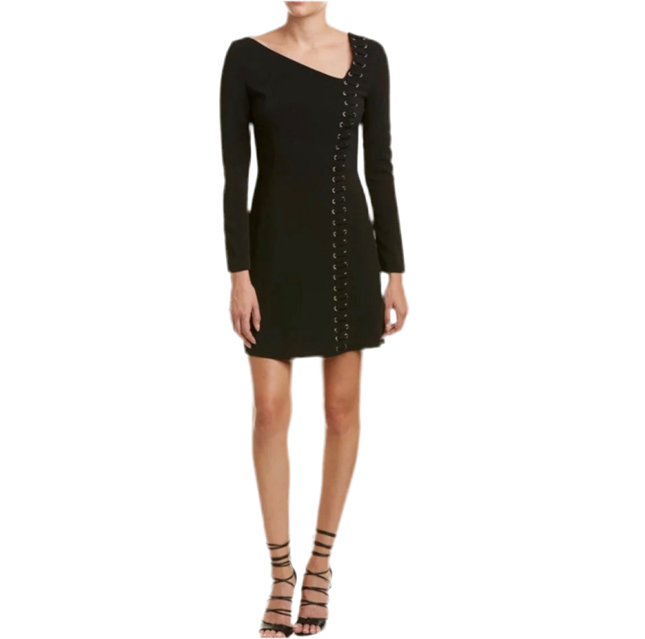 A.L.C. Luca Grommet Lace-Up Dress - Black