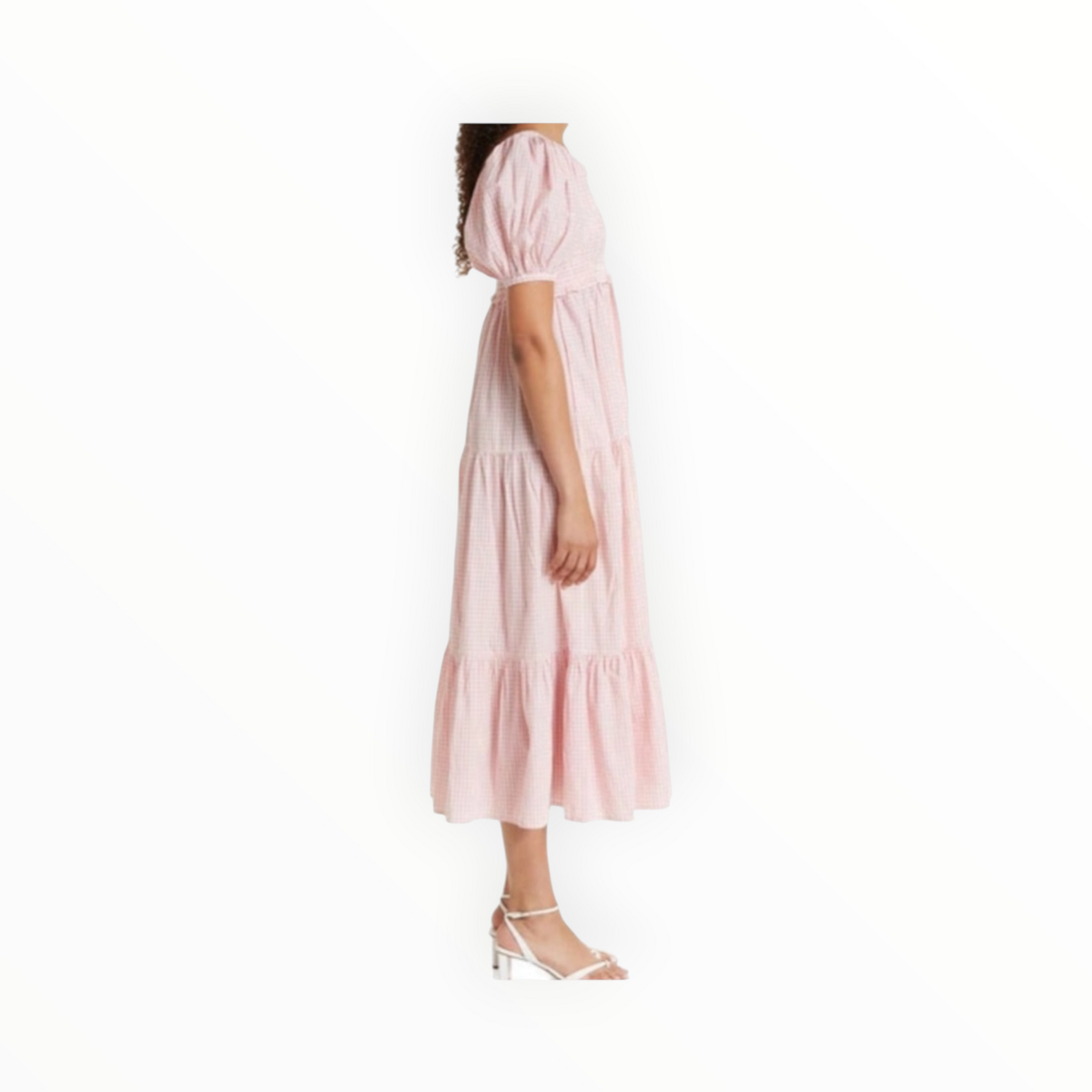 byTiMo Poplin Check Dress - Pink/White