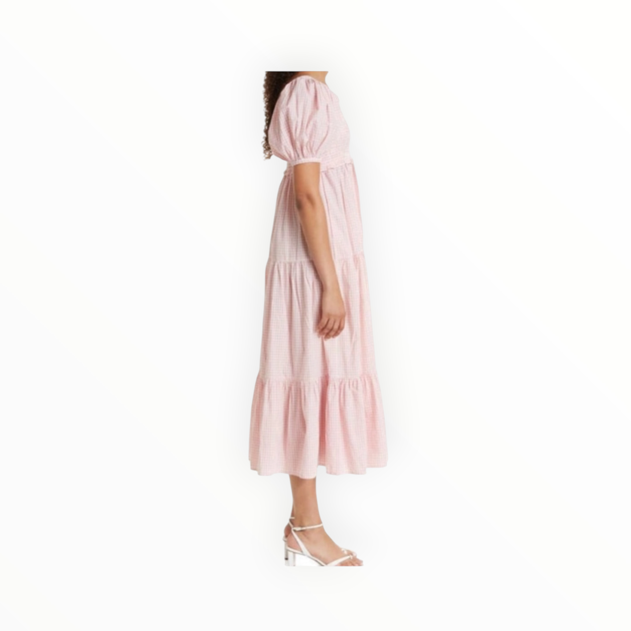byTiMo Poplin Check Dress - Pink/White
