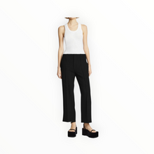 Proenza Schouler Bi-Stretch Crepe Cropped Pants - Black