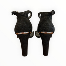 Stuart Weitzman Croc Embossed Walkaway Heel - Black