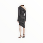 Jonathan Simkhai Sabine Metallic Ruched One-Shoulder Dress