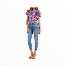 Etienne Marcel Skinny Moto Ankle Jeans W/Zipper Accent Pockets