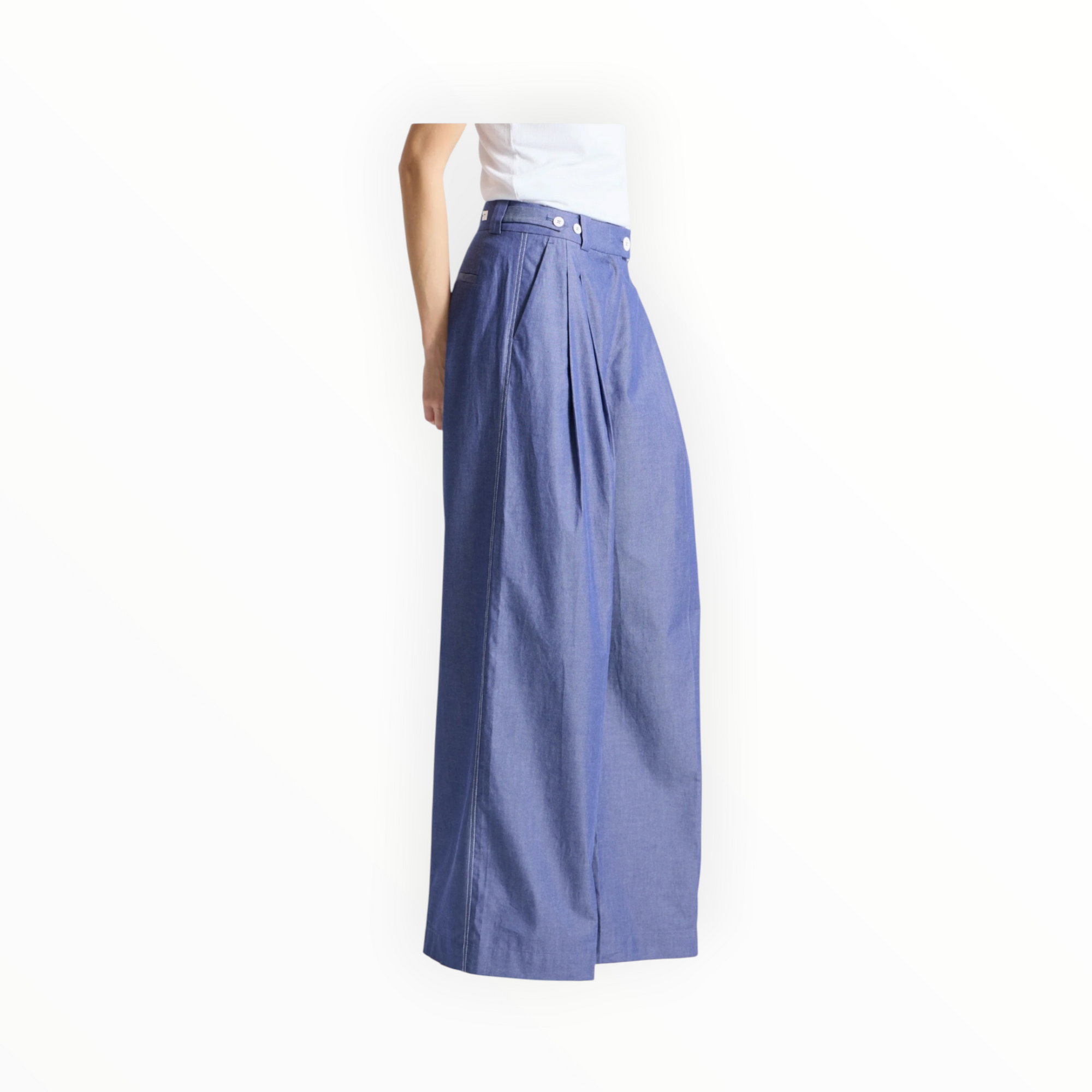 saint art Kingsley Pant - Chambray