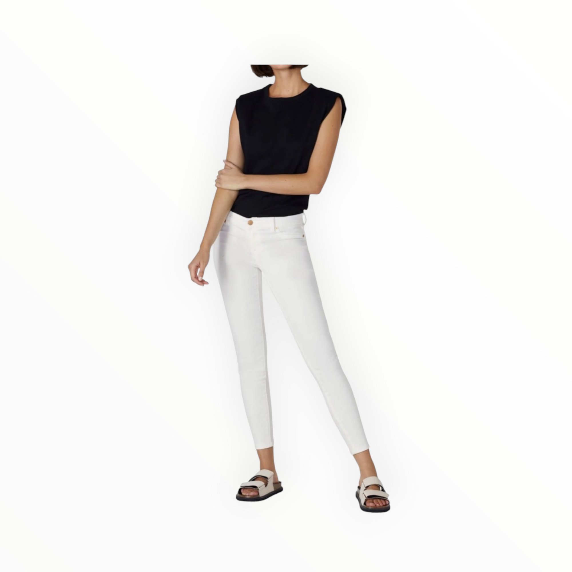 Blank NYC Great White Low Rise Skinny - White