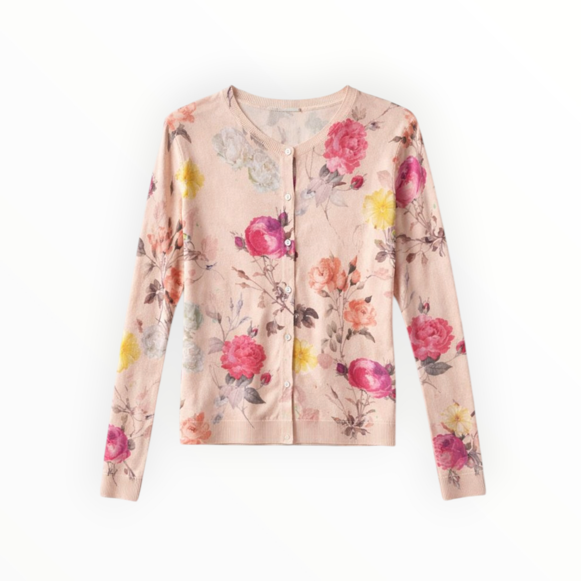 in bed with yOu Rose Print Cardigan